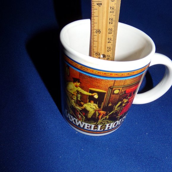 Vintage Kraft Foods Maxwell House Norman Rockwell Porcelain Coffee Cup Mug - Picture 5 of 6